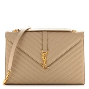 Saint Laurent Beige Leather Bag